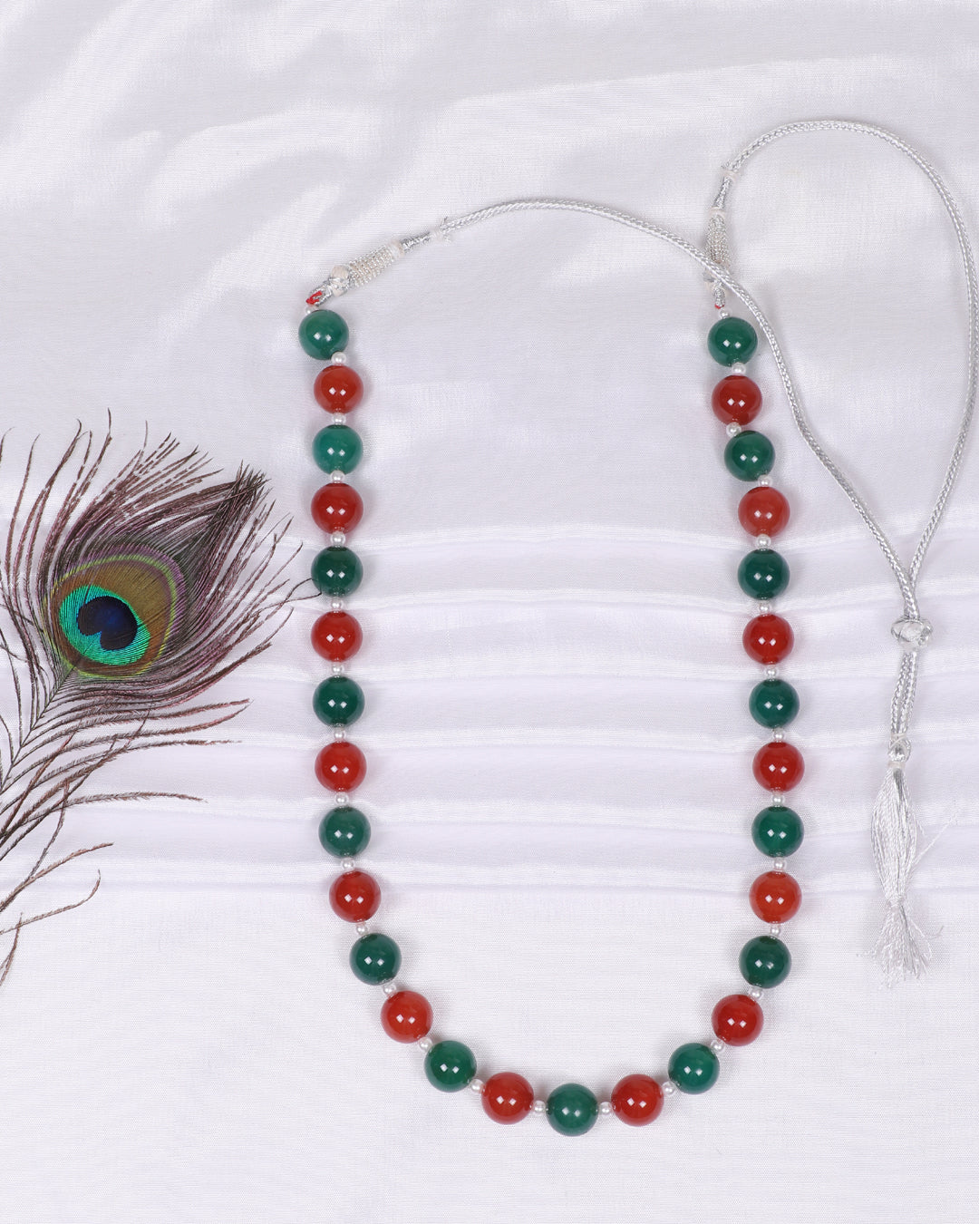 Green Onyx Gemstone Round Beads Necklace Jewelry