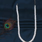 White Opal Gemstone Rondelle  Smooth Beads Necklace Jewelry