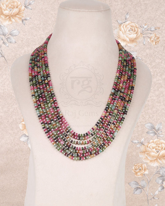 Natural Multi Quartz Gemstone Beads necklace Jewelry