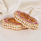 925 Silver Moissanite Pink Bangle