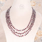 Natural Garnet Gemstone Beads Necklace Jewelry