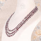 Natural Garnet Gemstone Beads Necklace Jewelry