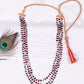 Natural Garnet Gemstone Beads Necklace Jewelry