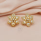 925 Silver Moissanite Polki Stud Earring