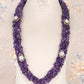Pure Silver Natural Amethyst Gemstone Necklace Jewelry