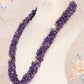 Pure Silver Natural Amethyst Gemstone Necklace Jewelry