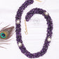 Pure Silver Natural Amethyst Gemstone Necklace Jewelry