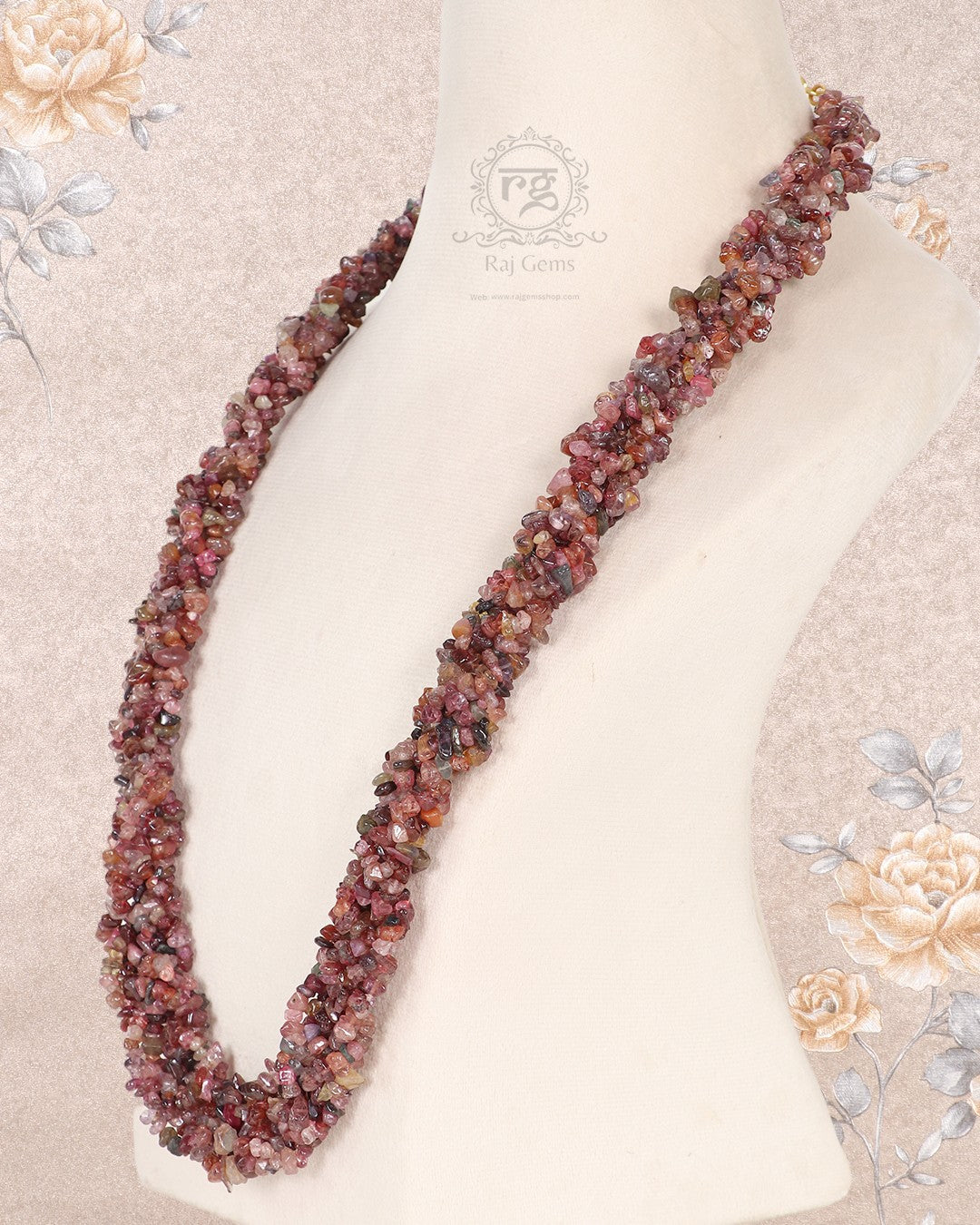 Natural Multi Spinel Gemstone Necklace Jewelry