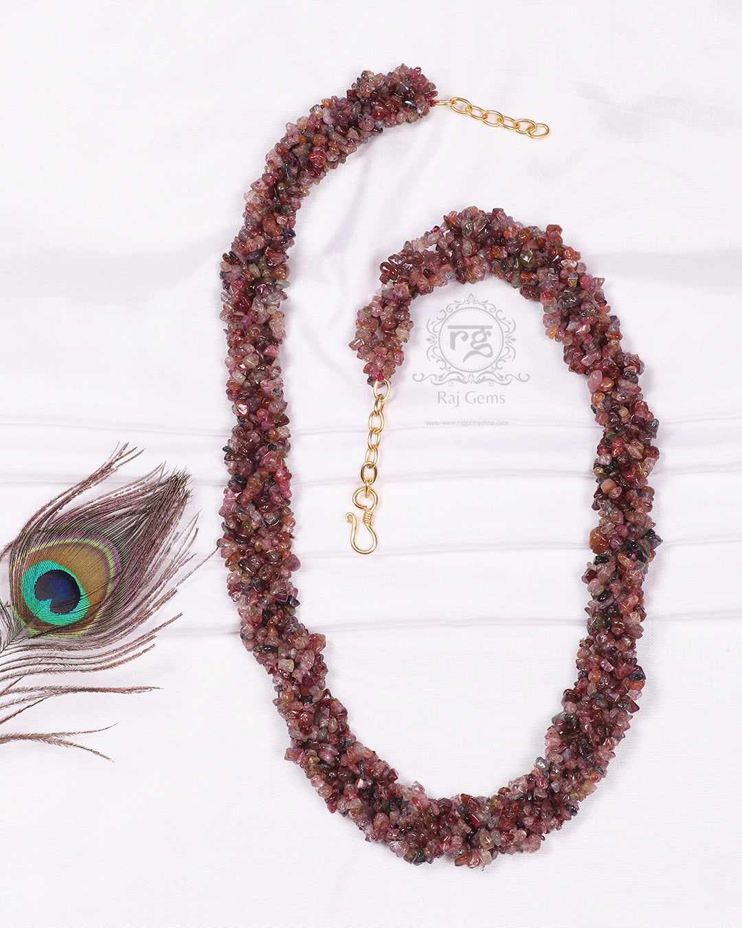 Natural Multi Spinel Gemstone Necklace Jewelry