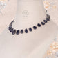Natural Iolite Gemstone Beads Necklace Jewelry