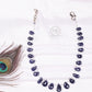 Natural Iolite Gemstone Beads Necklace Jewelry
