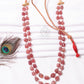Natural Pink Strawberry Quartz Gemstone Beads Necklace Jewelry