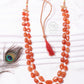 Natural Carnelian Gemstone Beads Necklace Jewelry