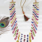 Natural Multi Sapphire & Pearl Gemstone Beads Necklace Jewelry