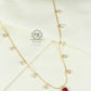 Pure red Designer Neckline