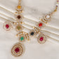 925 Silver Navratan Designer Necklace