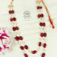 925 Silver Ruby & Pearl Gemstone Beads Necklace Jewelry