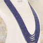 Natural Blue Sapphire Gemstone Beads Necklace Jewelry