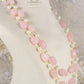 Natural Rose Quartz & Pearl Gemstone Beads Necklace Jewelry