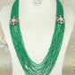925 Pure Silver Green Designer Necklace Jewelry