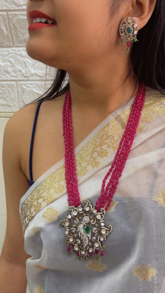 Pure Silver Designer Necklace Set Jewelry