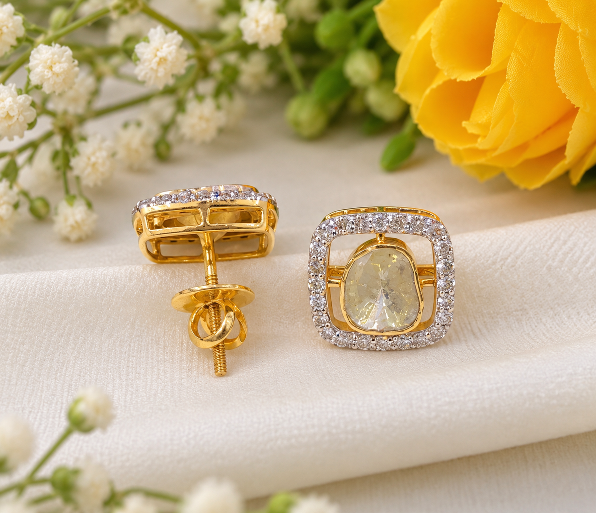 14kt Hallmarked Gold Earring
