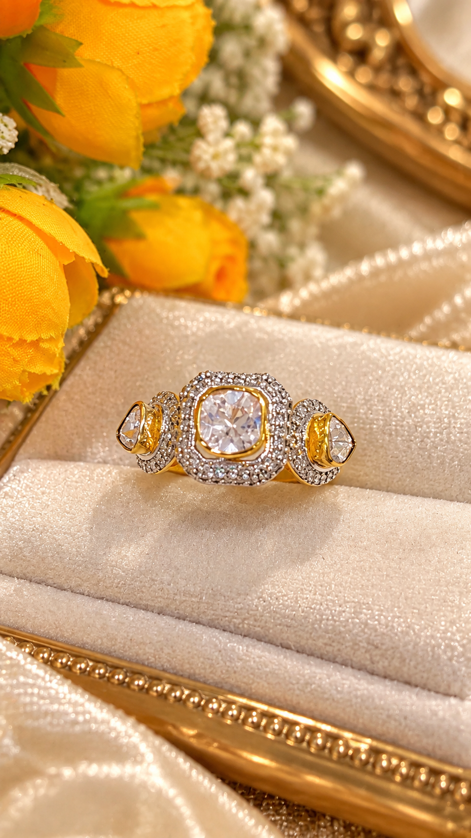 Designer 14K Gold Hallmarked  Ring