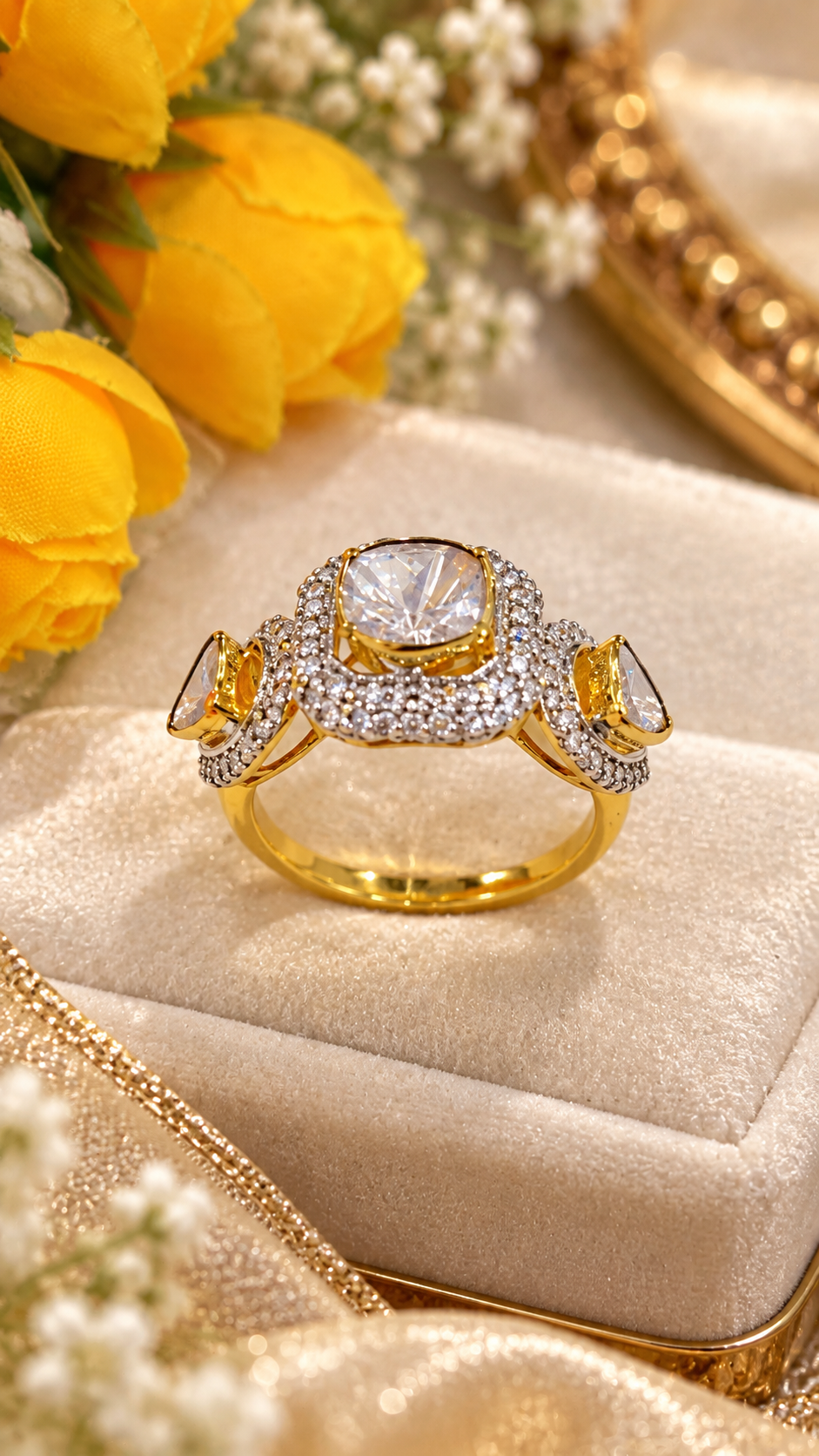 Designer 14K Gold Hallmarked  Ring