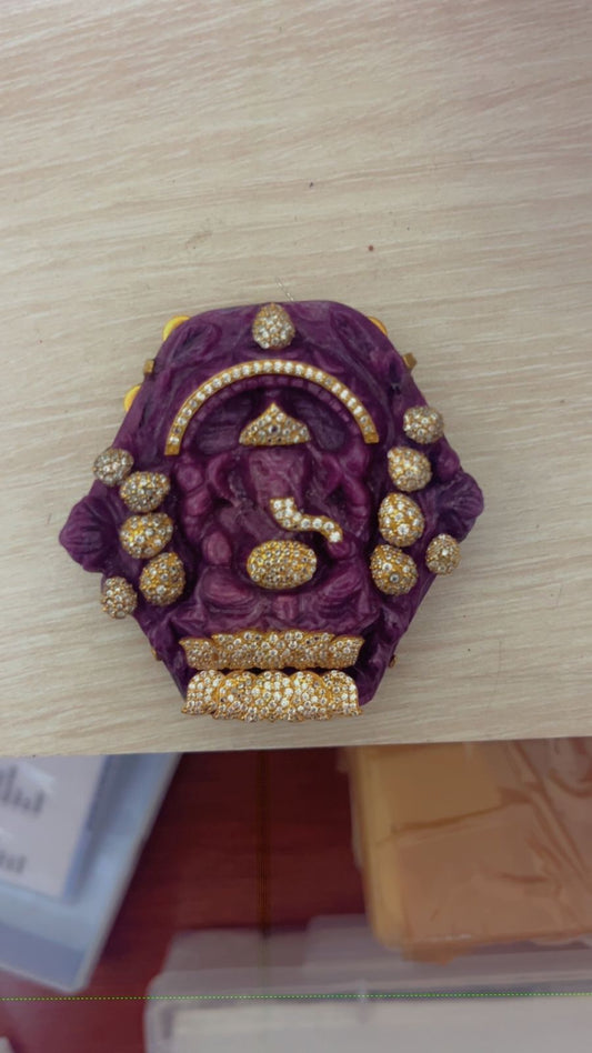 Charrie Ganesh Ji with carving