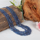 Natural Tanzanite Oval Gemstone Beads Necklace