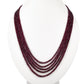 Natural Pink Tourmaline Gemstone Rondelle Faceted Beads Necklace